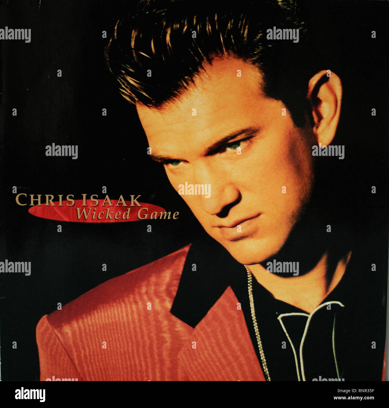 Chris Isaak Wicked Game Vintage Cover Album Stock Photo Alamy