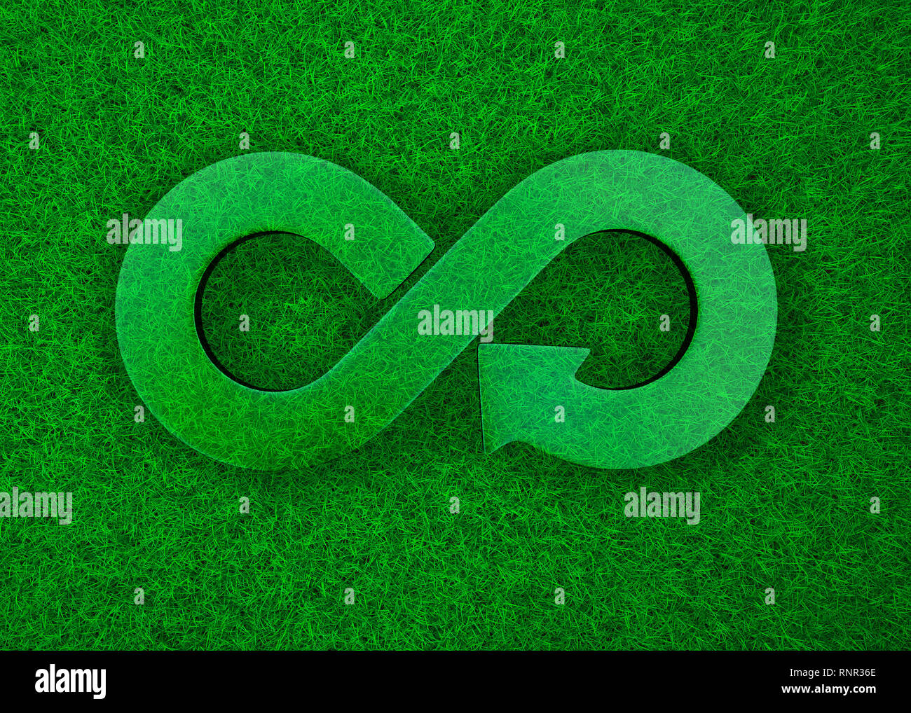 ECO and circular economy concept. Transparent arrow infinity recycling ...