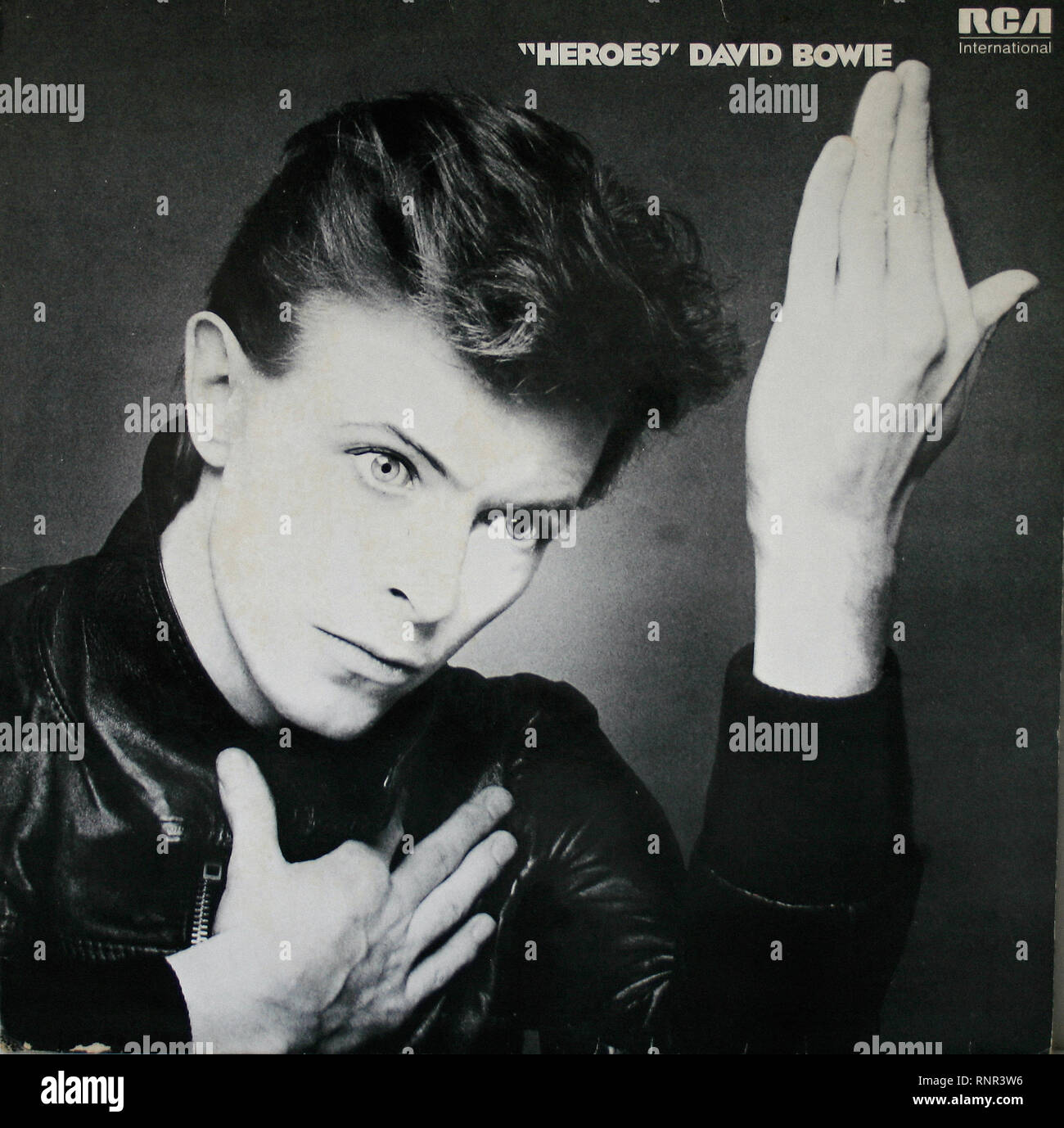 David Bowie Heroes - Vintage Cover Album Stock Photo - Alamy