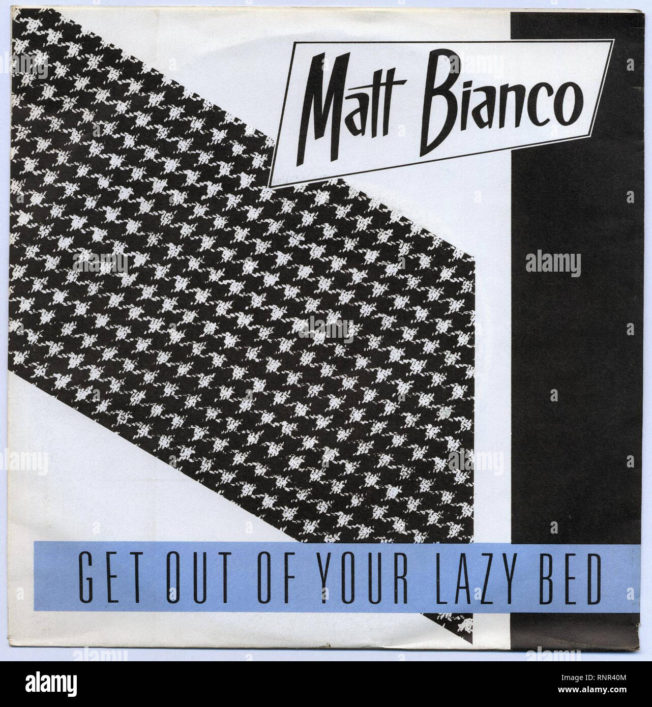 Matt Bianco - Get Out of your Lazy Bed - Vintage Cover Album Stock Photo -  Alamy