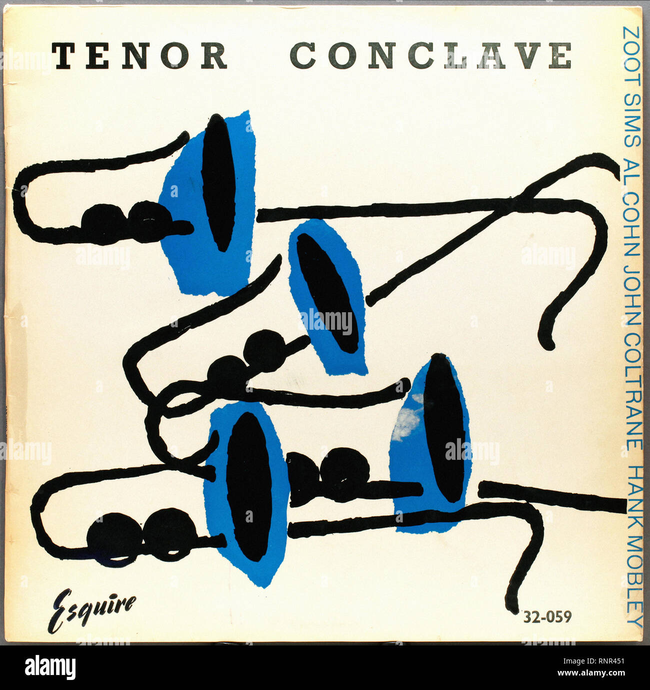 Mobley Cotrane Teno Conclave   -  Vintage Jazz Cover Album Stock Photo