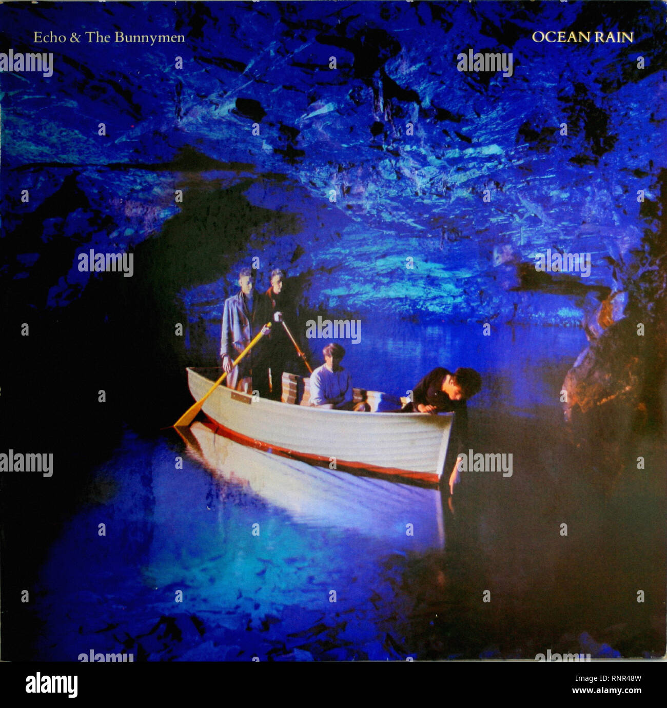 Echo The Bunnymen Ocean Rain - Vintage Cover Album Stock Photo - Alamy