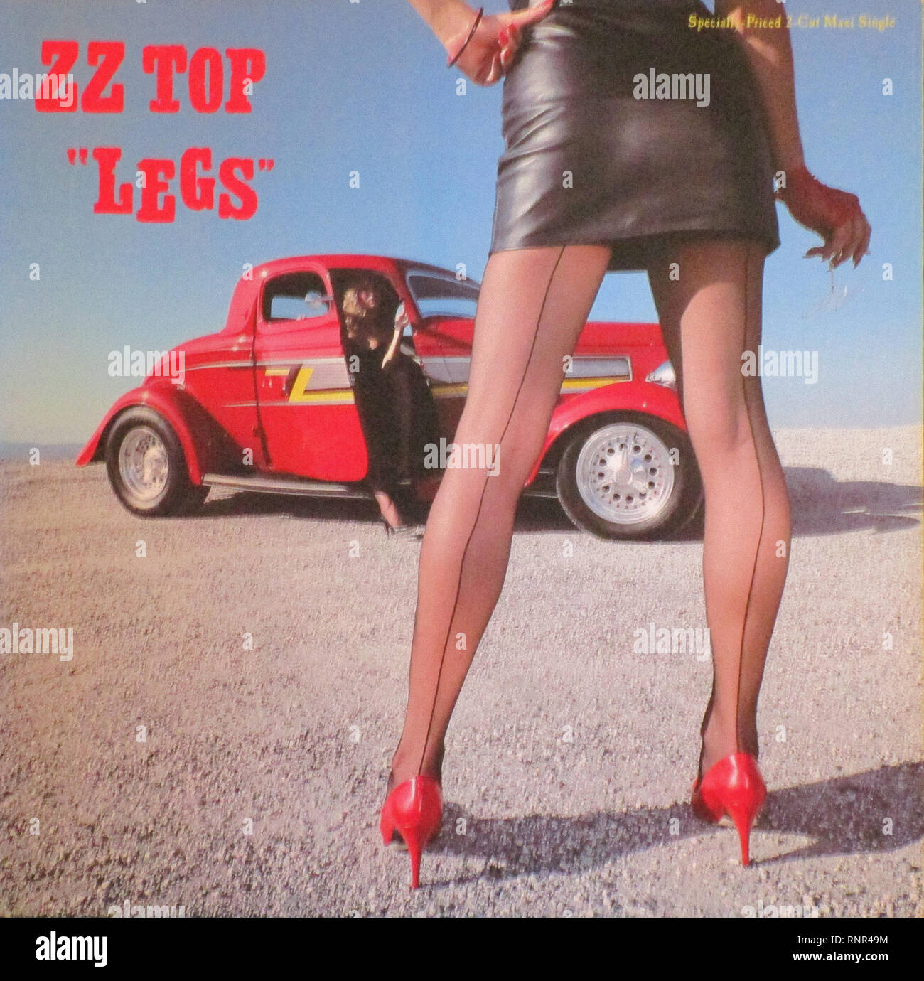 Vintage Vinyl Cover Legs Zz Top 1984 2 Cut Maxi Single 12 Inch Stock Photo  - Alamy
