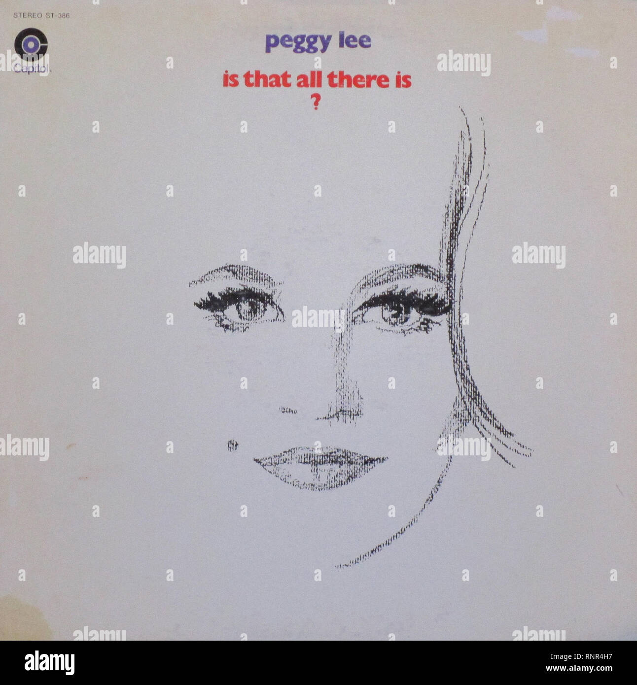 Vintage Vinyl Lp Cover Is That All There Is Peggy Lee 1969 Stock Photo -  Alamy
