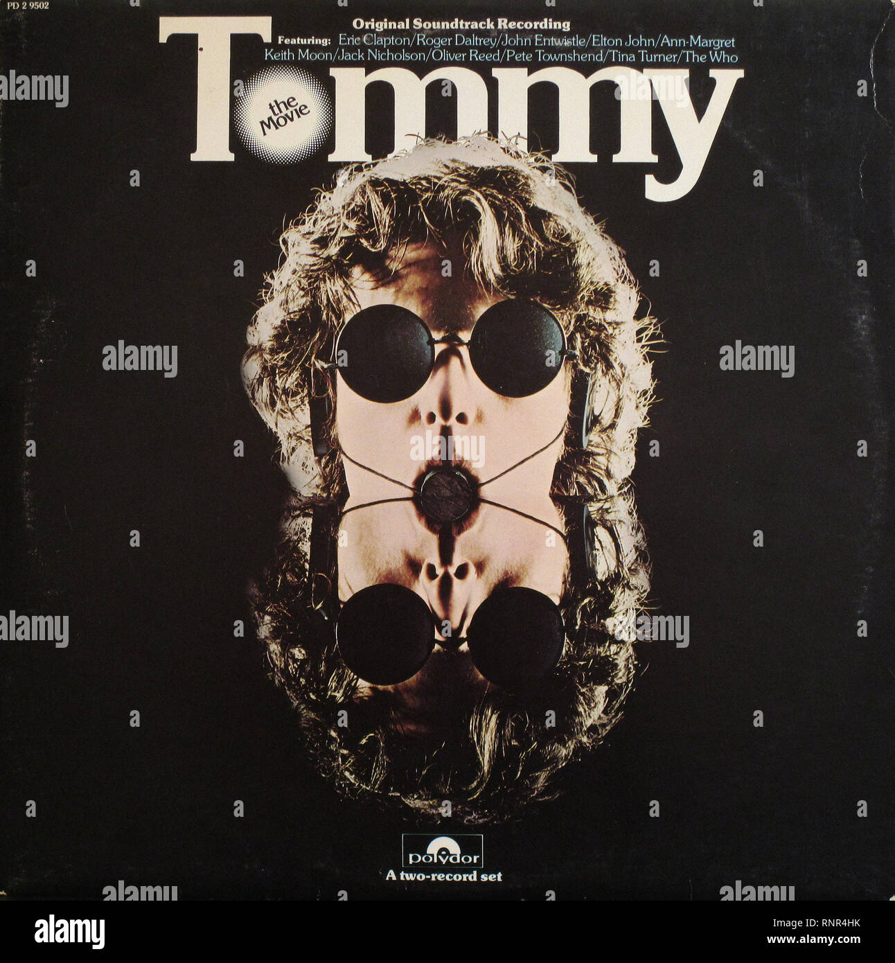 Vintage Vinyl Lp Cover Tommy The Who Original Movie Soundtrack 1975 Stock Photo