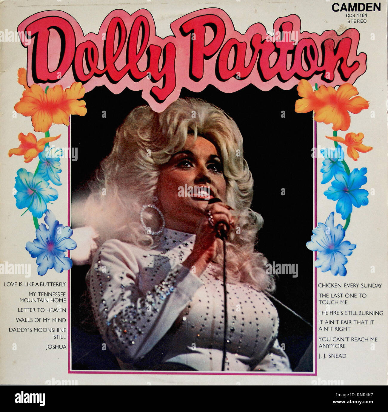 Dolly Parton   Dolly Parton  - Vintage Cover Album Stock Photo