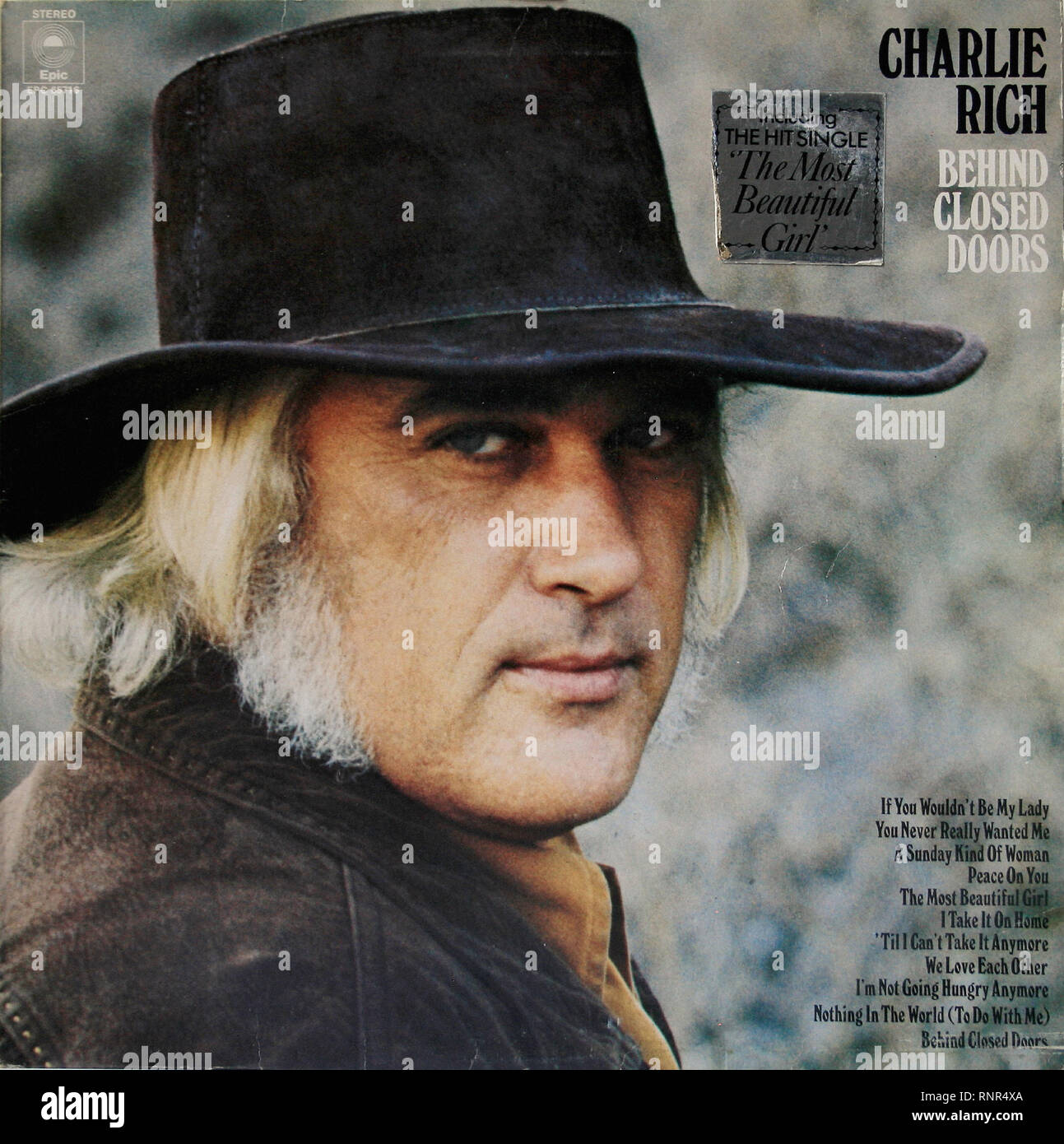 Charlie Rich Behind Closed Doors - Vintage Cover Album Stock Photo - Alamy