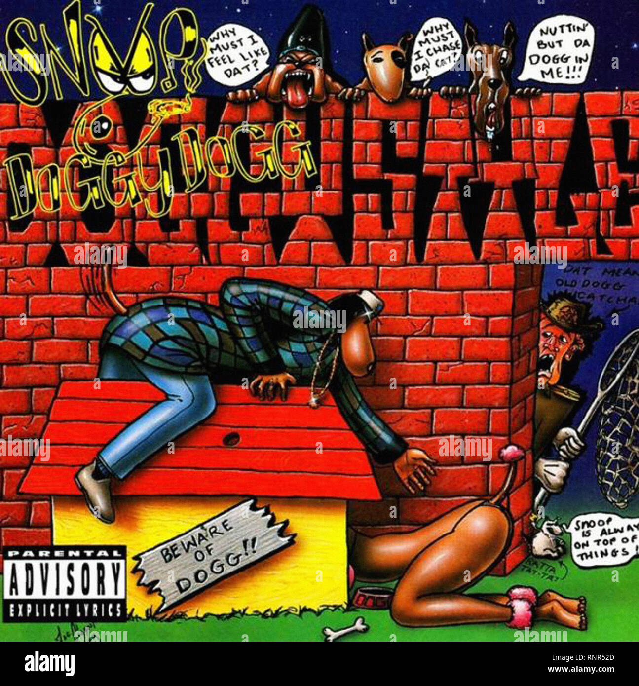 Snoop Doggy Dogg style Vintage Cover Album Stock Photo Alamy