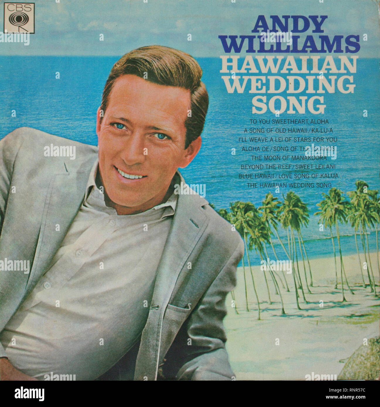 Andy Williams Hawaiian Wedding Song Vintage Cover Album Stock