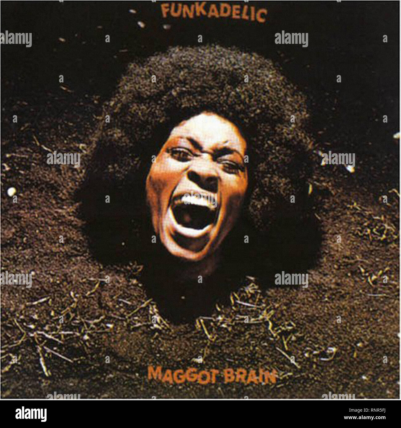 Funkadelic - Maggot Brain  - Vintage Cover Album Stock Photo