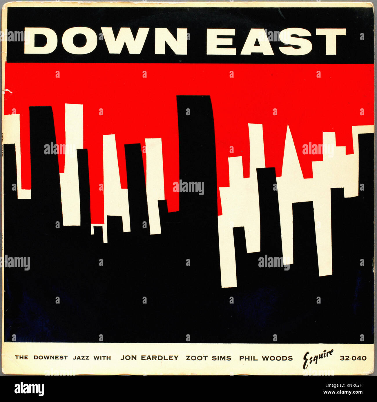 Downest Jazz Vintage Jazz Cover Album Stock Photo Alamy
