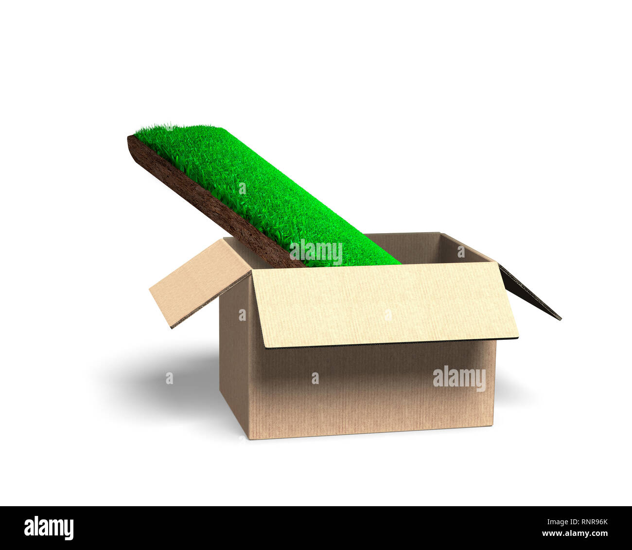 Cardboard box plant protection hi-res stock photography and images - Alamy