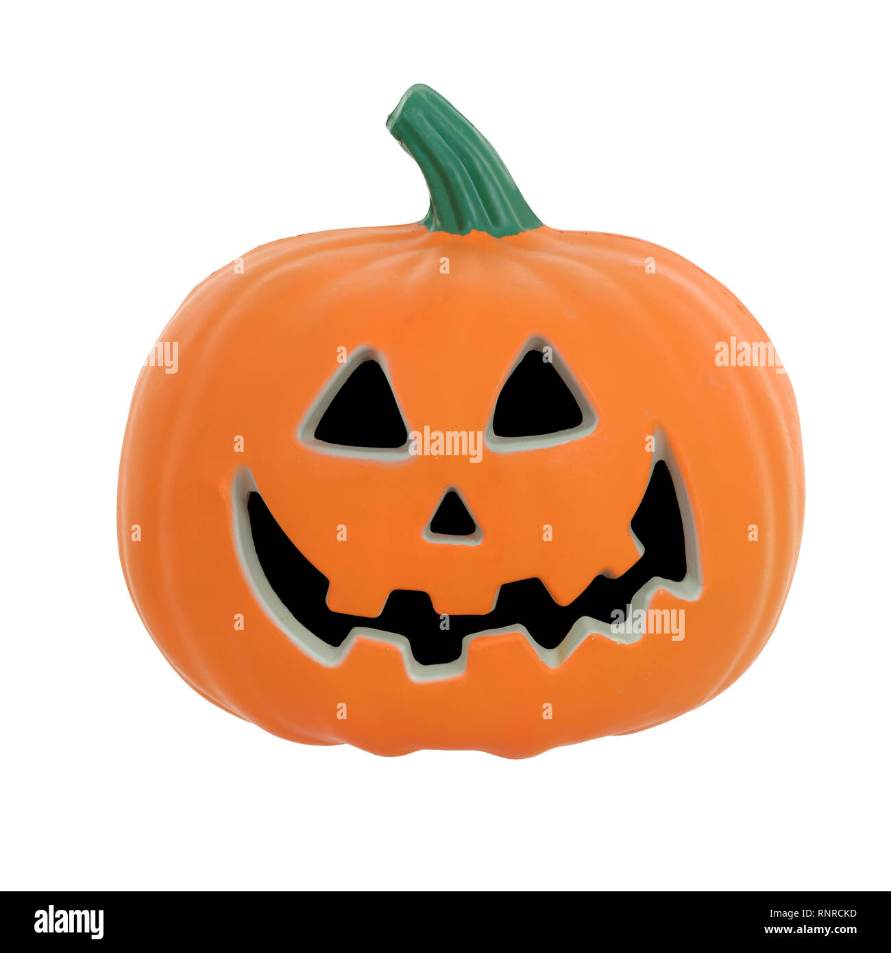 A Halloween pumpkin isolated on white with clipping path Stock Photo