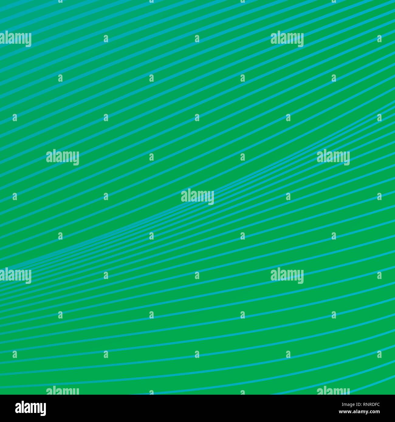 Green leave vector design with smooth gradient lines. Stock Vector
