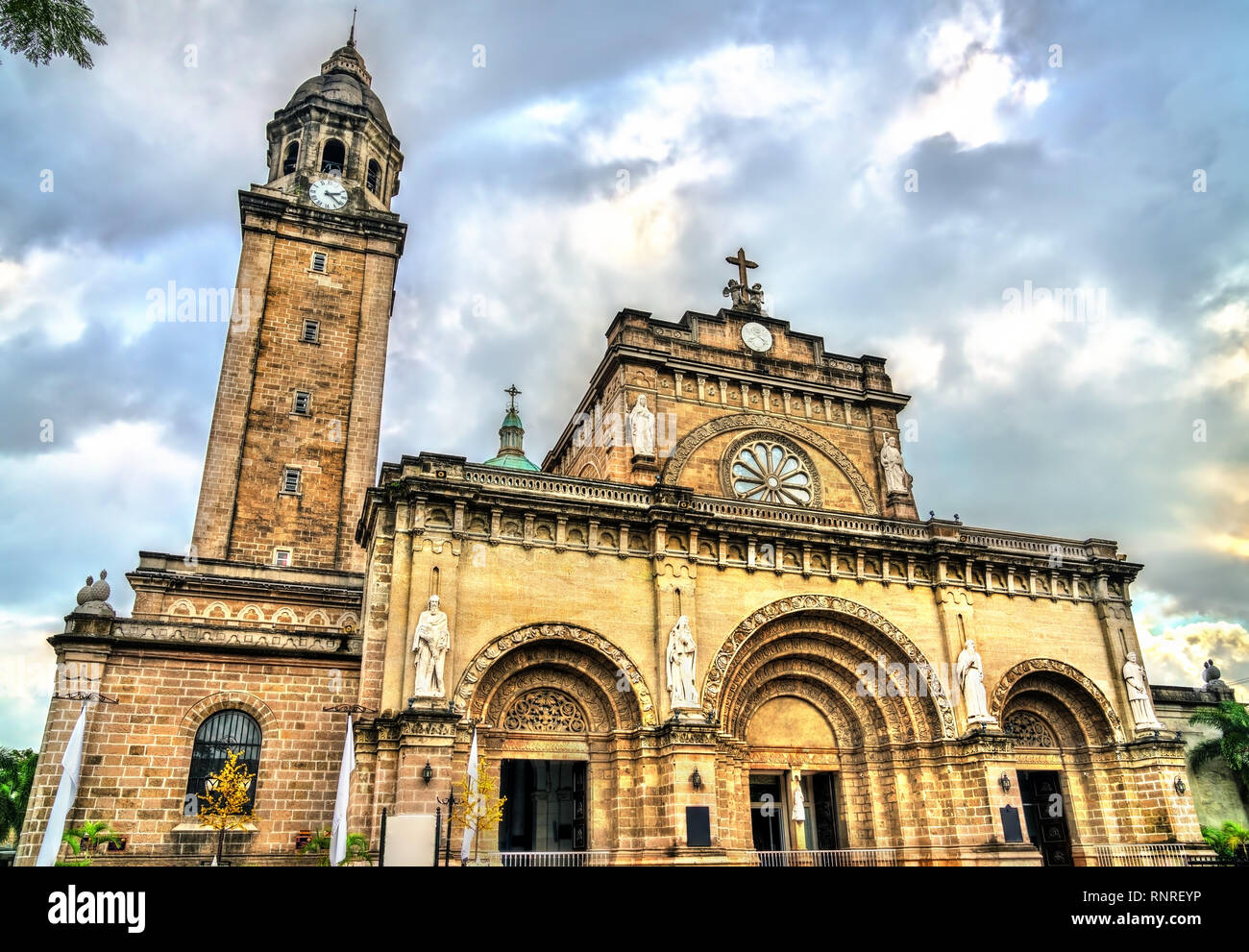Manila Cathedral in Intramuros, the Philippines Stock Photo