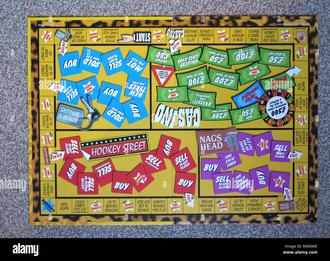 Trotters trading game only fools and horses Stock Photo
