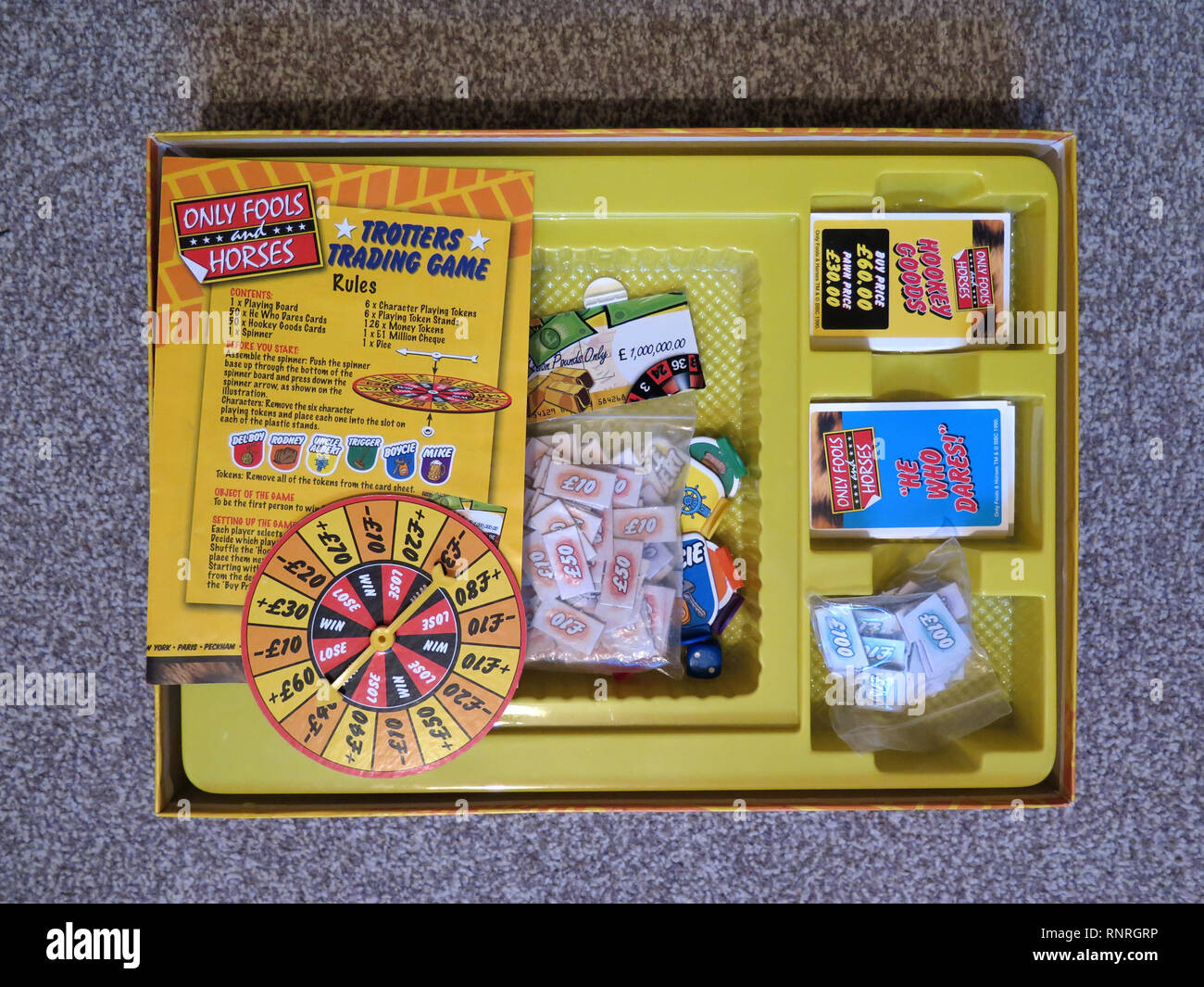 Trotters trading game only fools and horses Stock Photo
