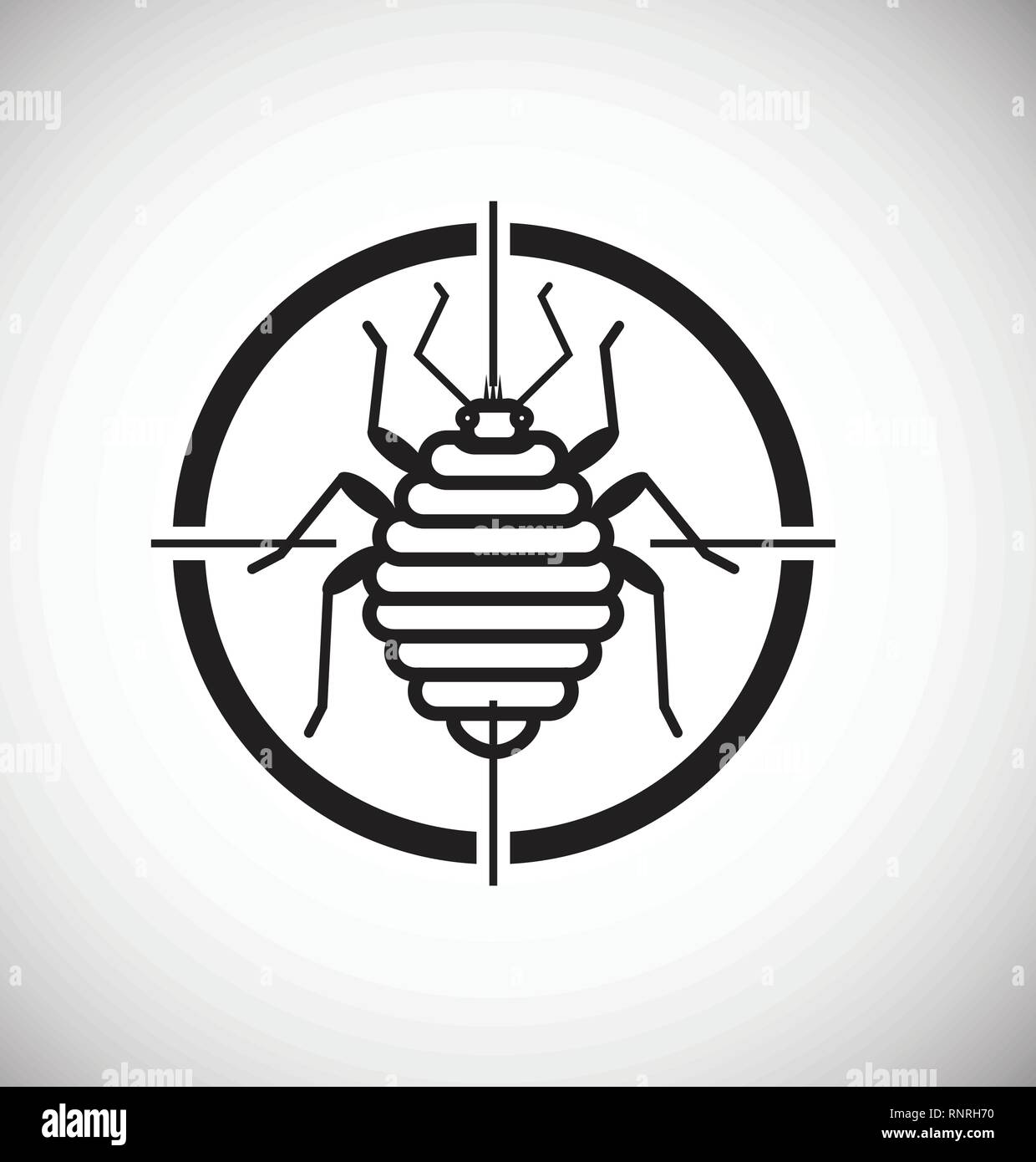 Debugging icon on white background for graphic and web design, Modern ...