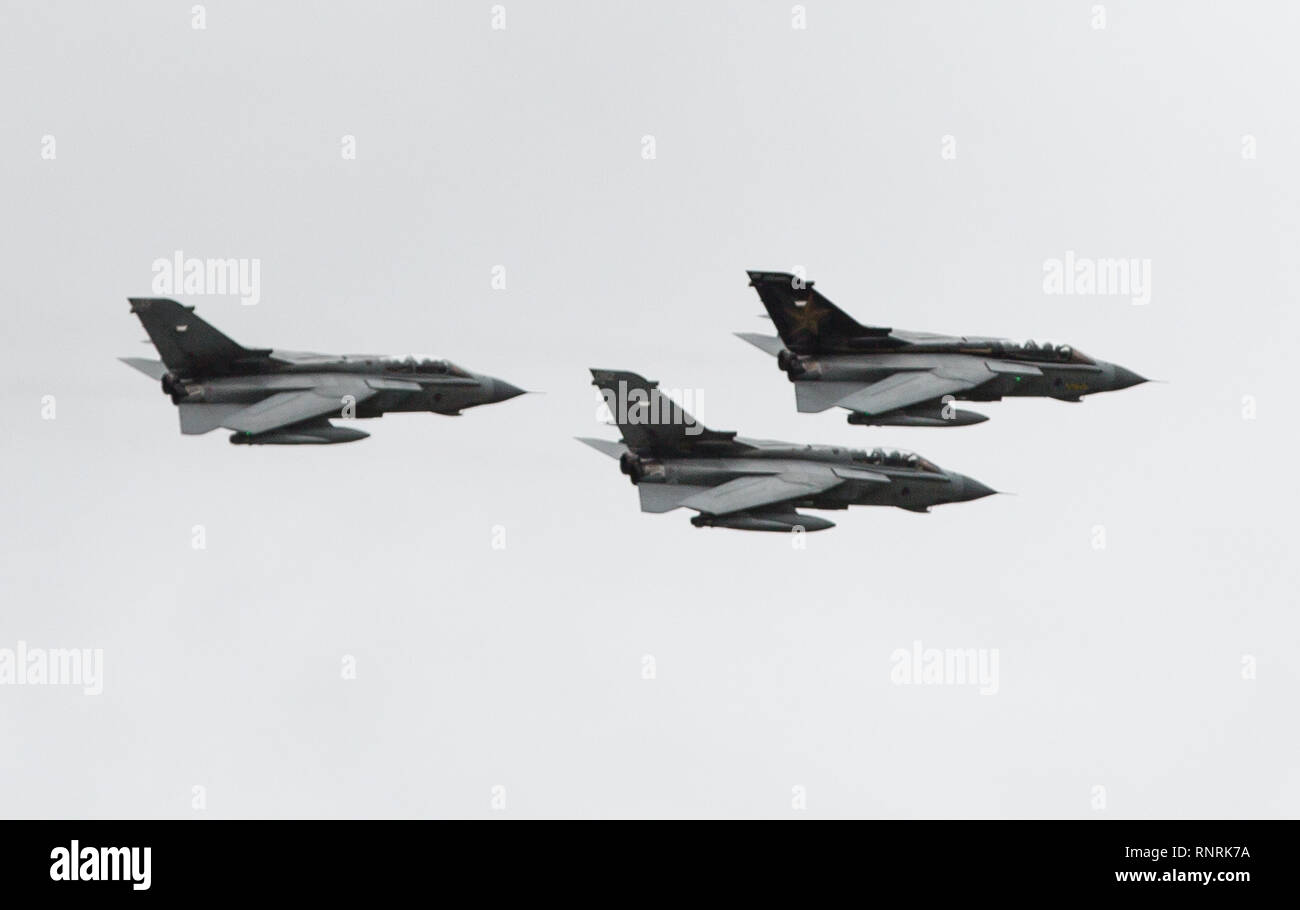 RAF Tornado Final Flight Farewell Stock Photo