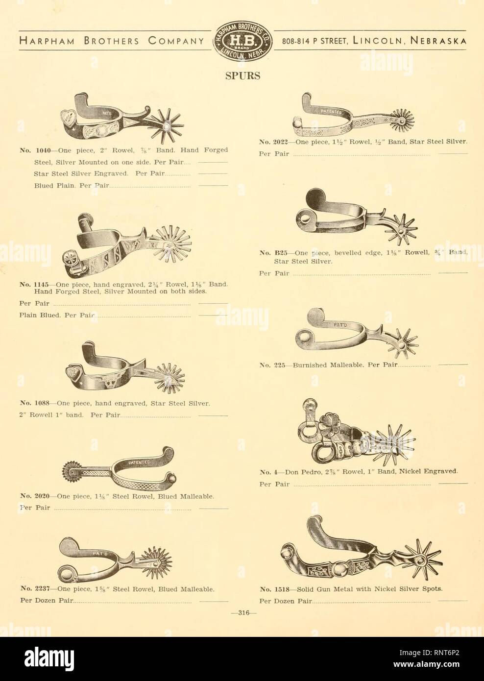 Catalogue No 36 Page 316 Stock Photo Alamy