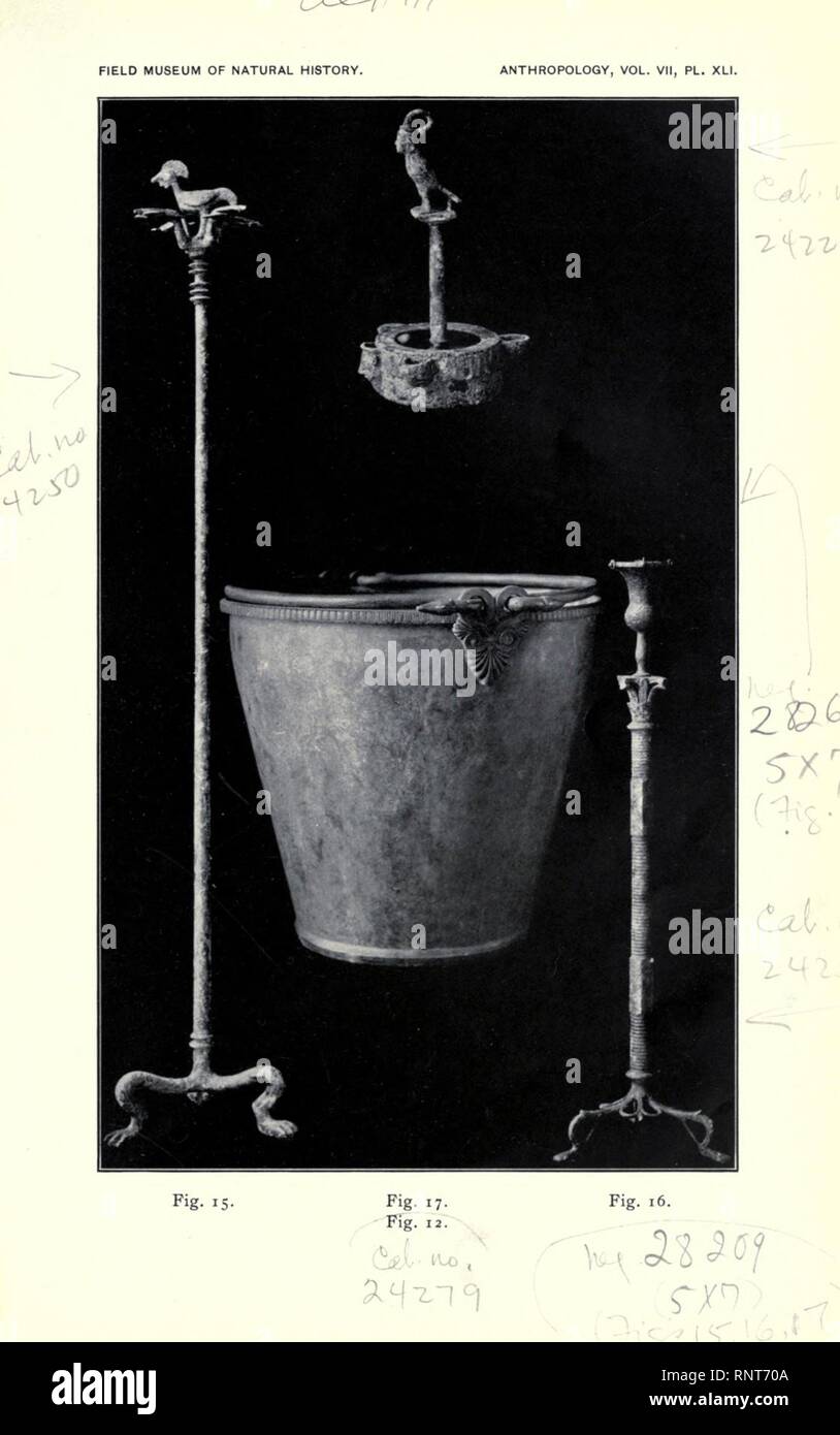 Catalogue of bronzes, etc., in Field Museum of Natural History Stock