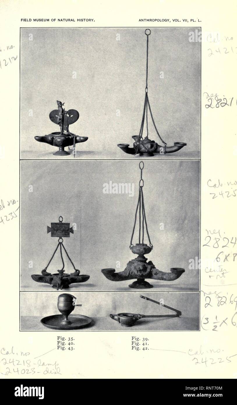 Catalogue of bronzes, etc., in Field Museum of Natural History Stock