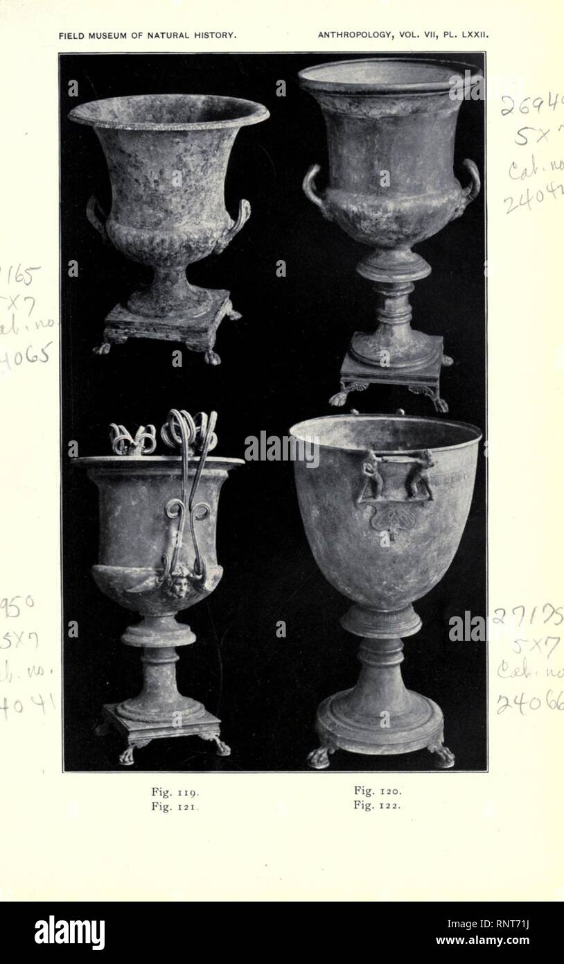Catalogue of bronzes, etc., in Field Museum of Natural History Stock