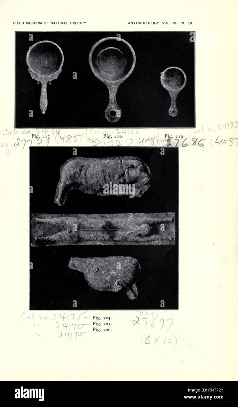 Catalogue of bronzes, etc., in Field Museum of Natural History Stock