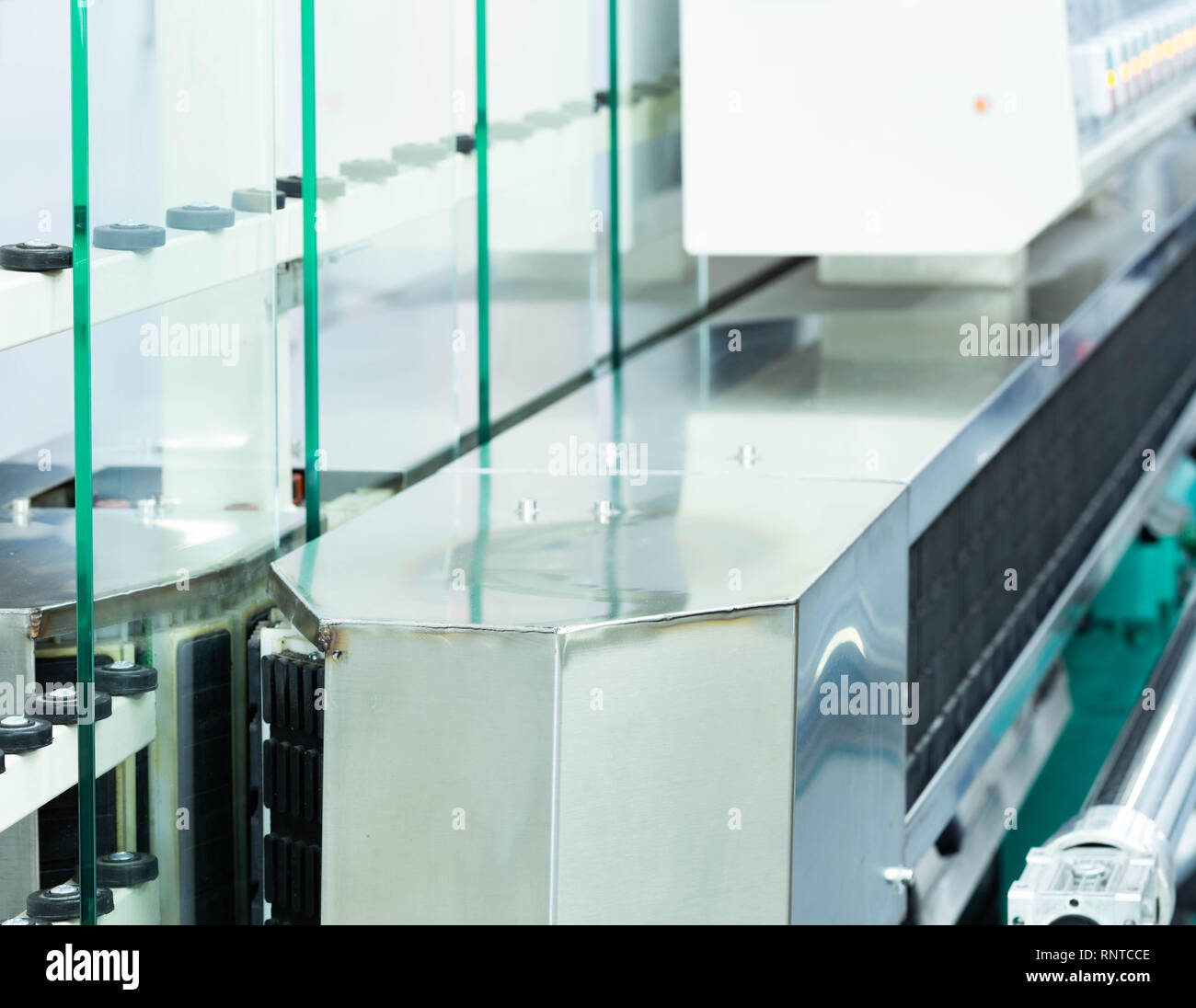 Transparancy Machine Transparent glass on the machine Stock Photo - Alamy