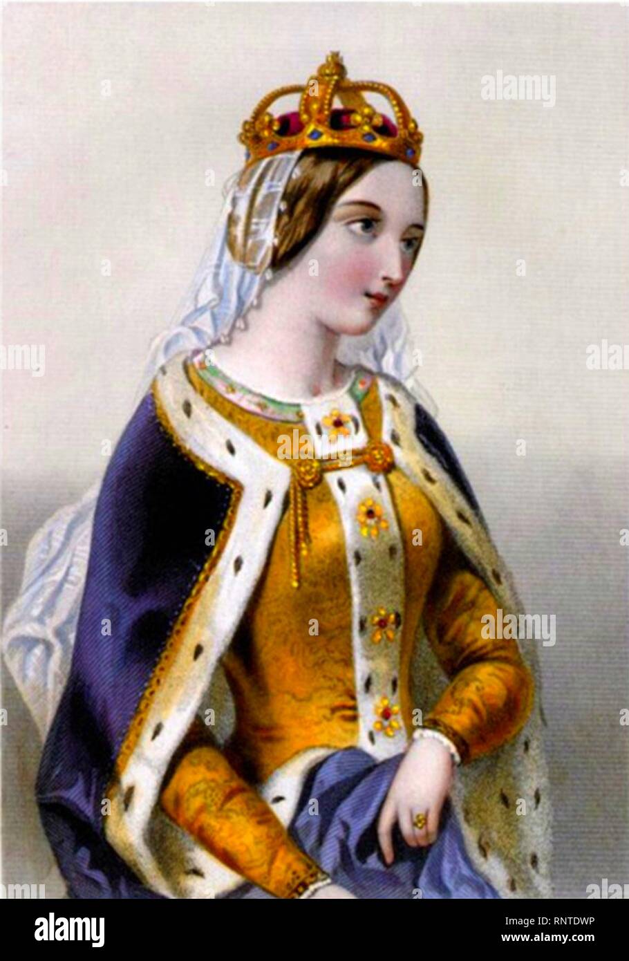Catherine de Valois (1401-1437). Stock Photo