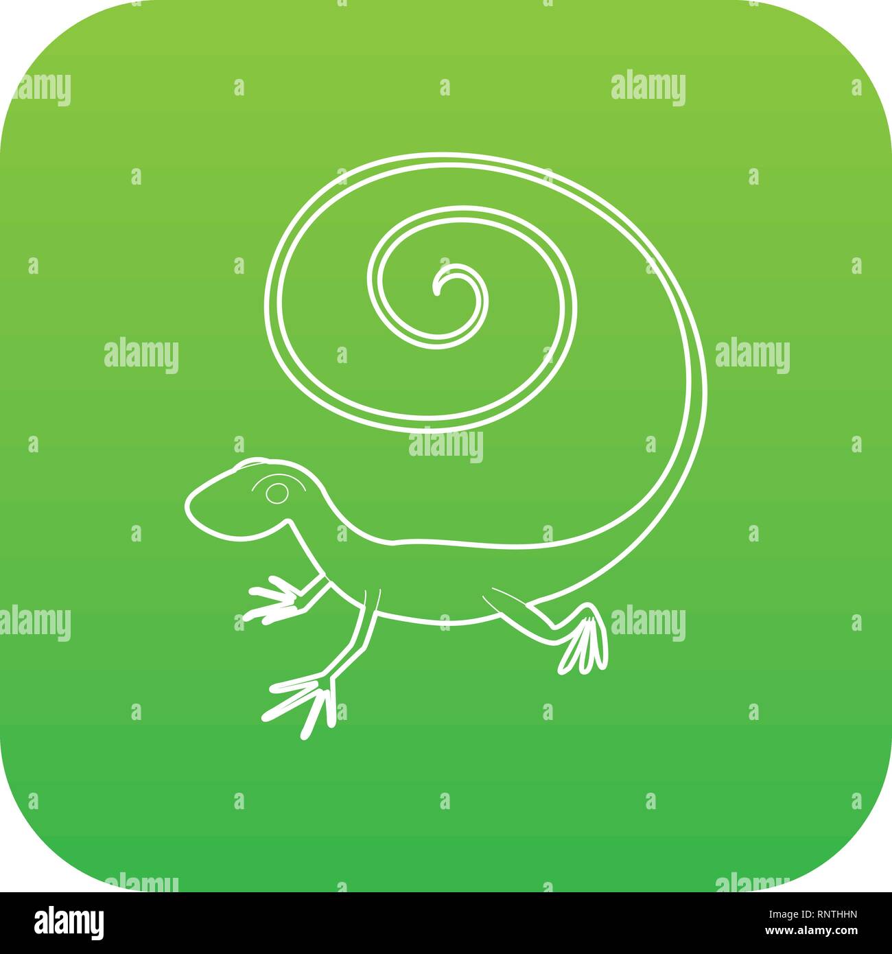 Fast lizard icon green vector Stock Vector Image & Art - Alamy