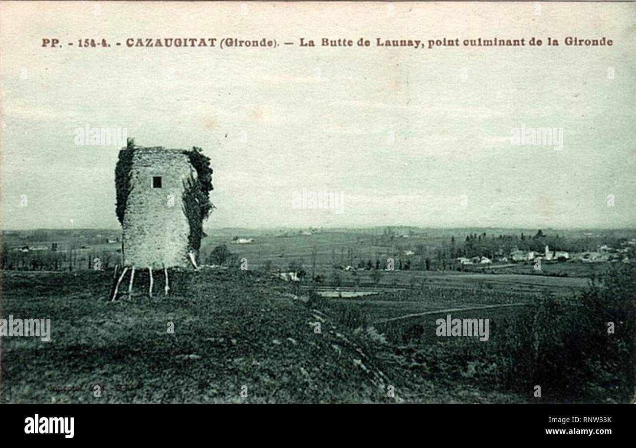 Cazaugtat Butte de launay Stock Photo Alamy