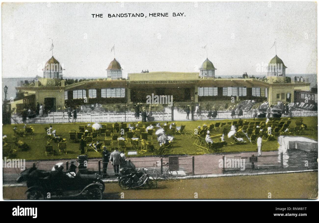 Central Bandstand Herne Bay 020. Stock Photo