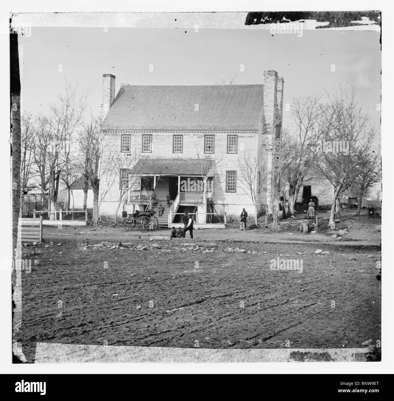 Centreville, Virginia. Grigsby house, headquarters of General Joseph E. Johnston Stock Photo