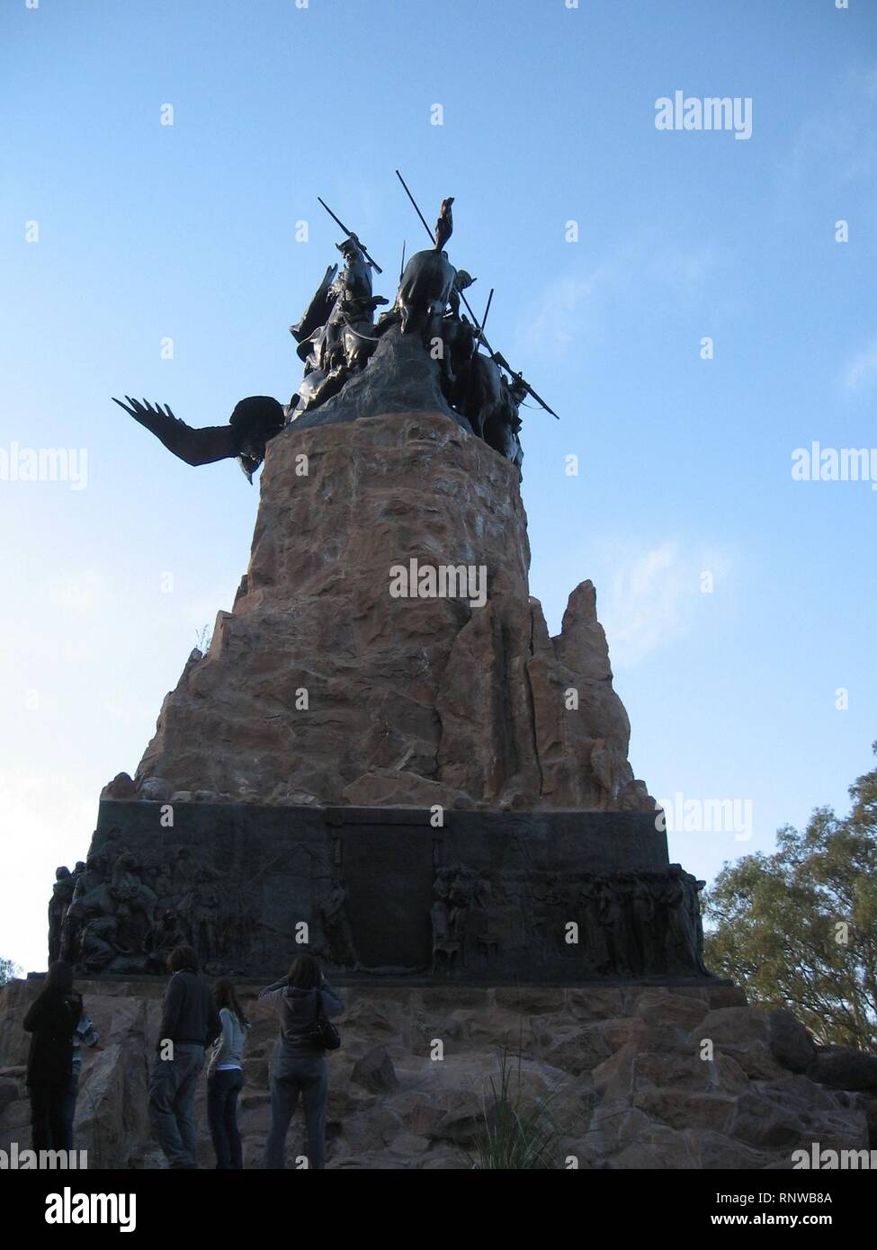 Cerro de la Gloria atras Stock Photo Alamy