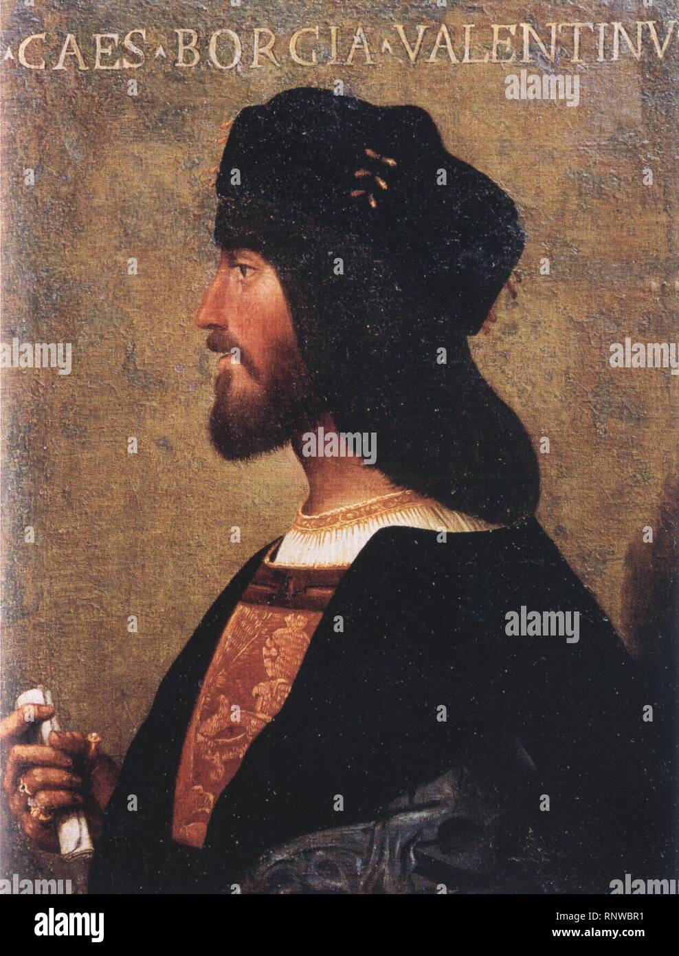 Cesare Borgia, Duke of Valentinois. Stock Photo