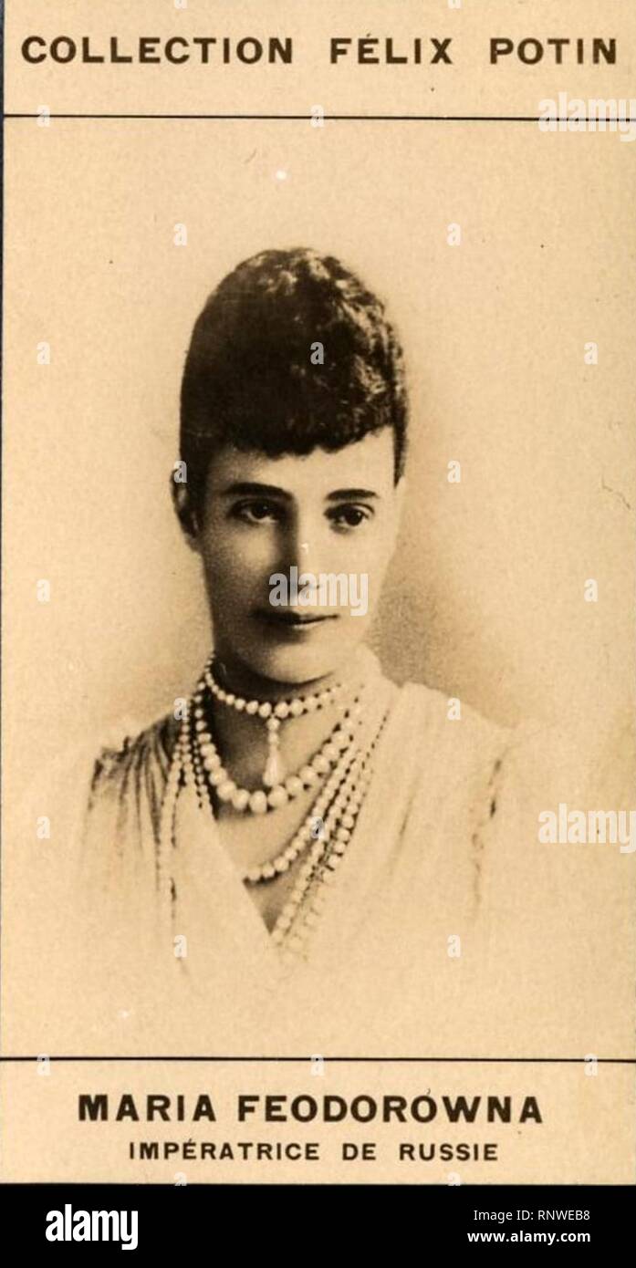 CFP Maria Fédorowna, impératrice douairiière de Russie (1). Stock Photo