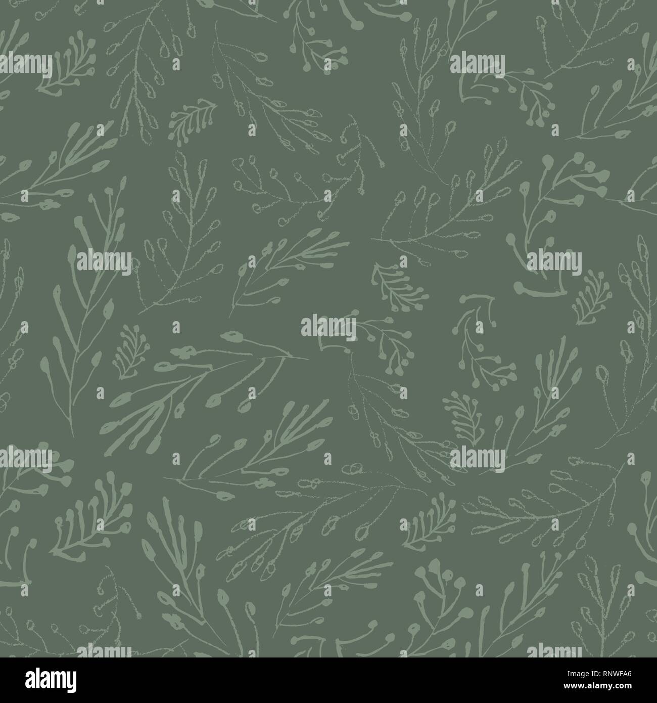 Sophisticated vector floral seamless pattern  Stock Vector