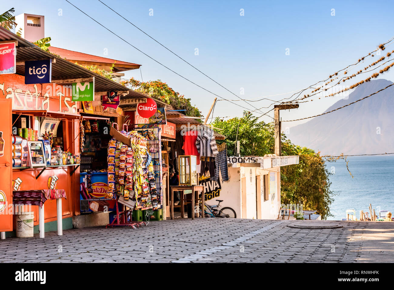 Panajachel, Lake Atitlan, Guatemala December 29, 2018 Lakeside