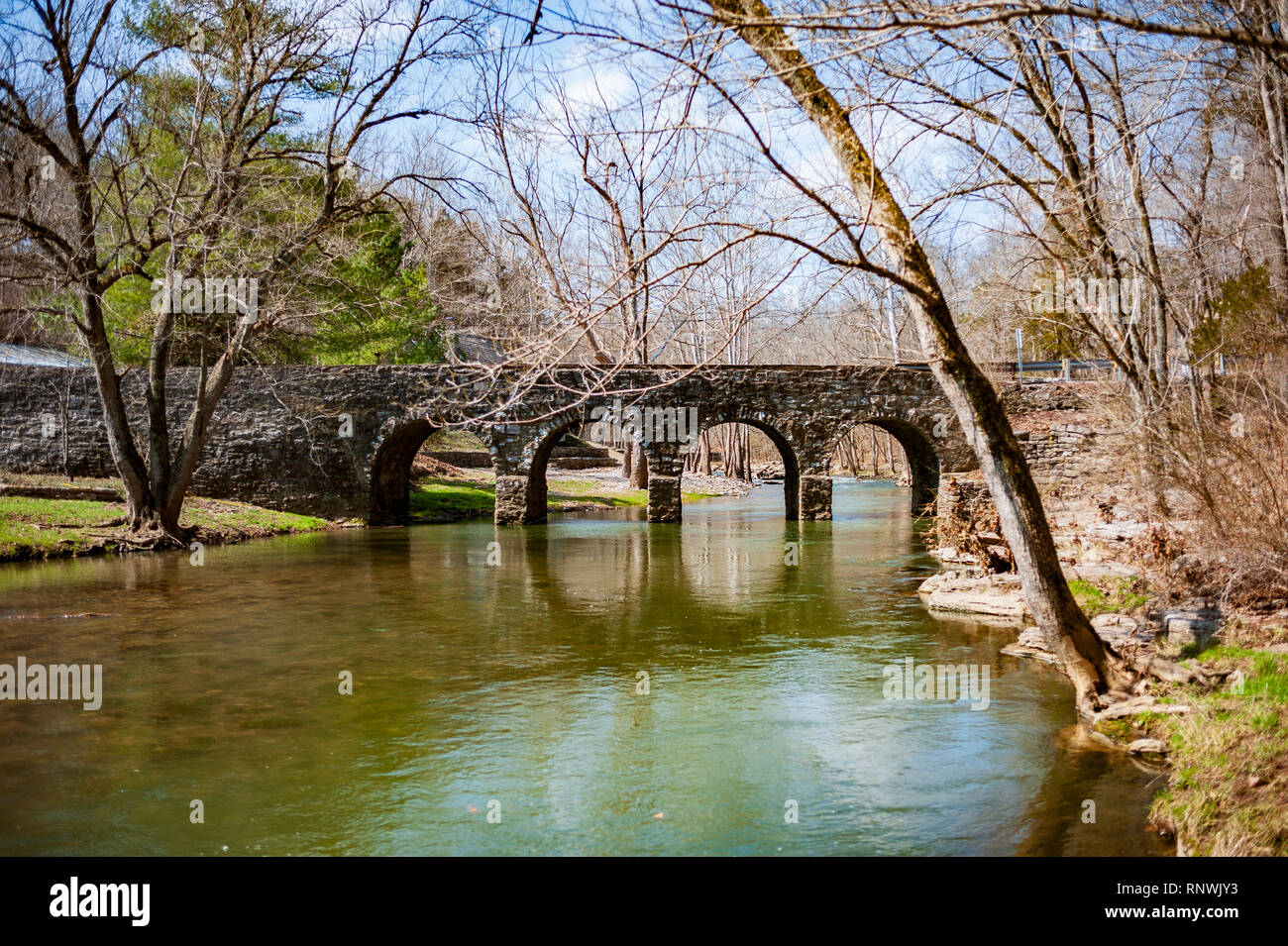 Glass Mill Bridge in Wilmore Kentucky Stock Photo Alamy