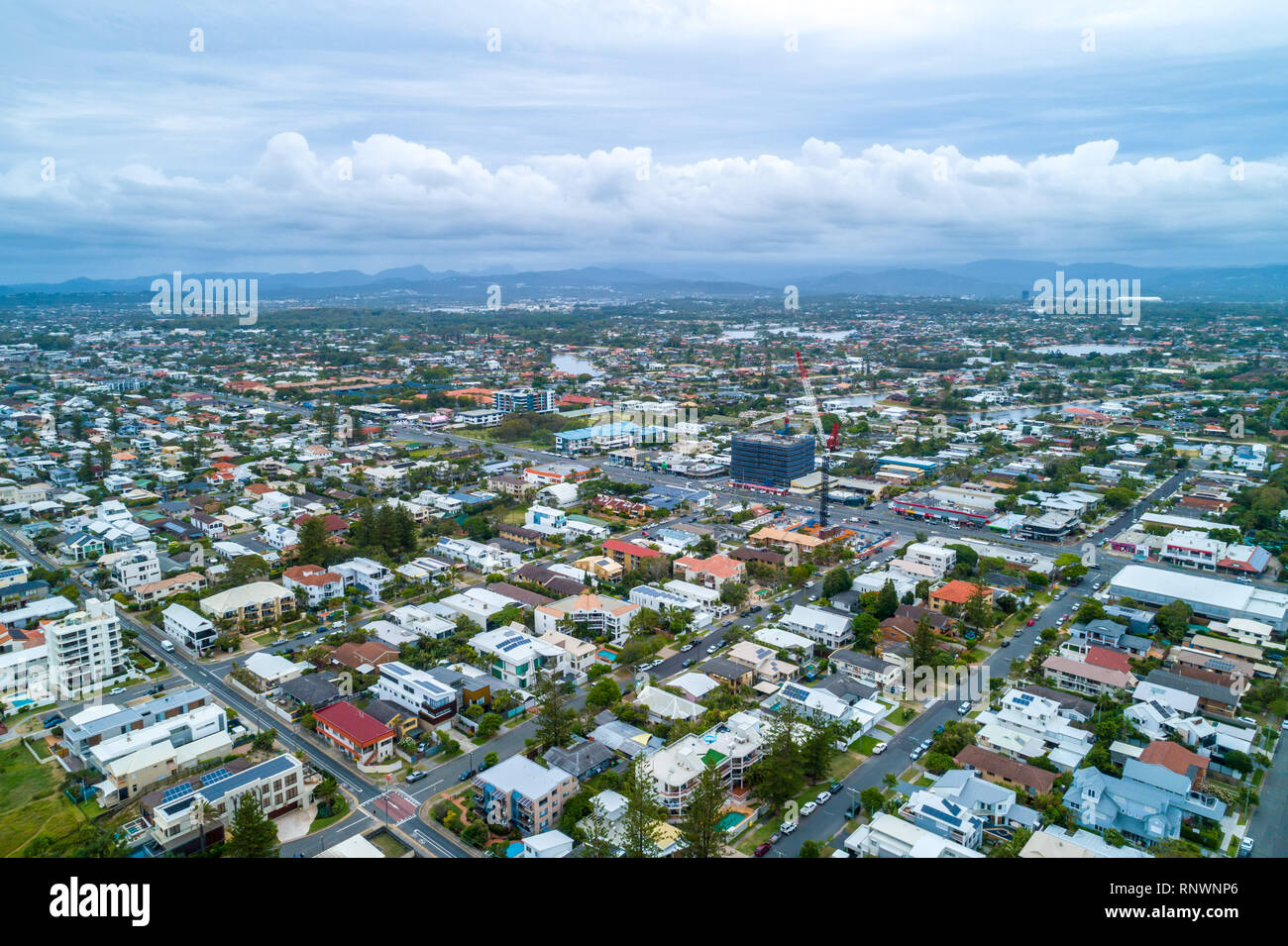 Mermaid Beach and Mermaid Waters suburbs on the Gold Coast, Australia