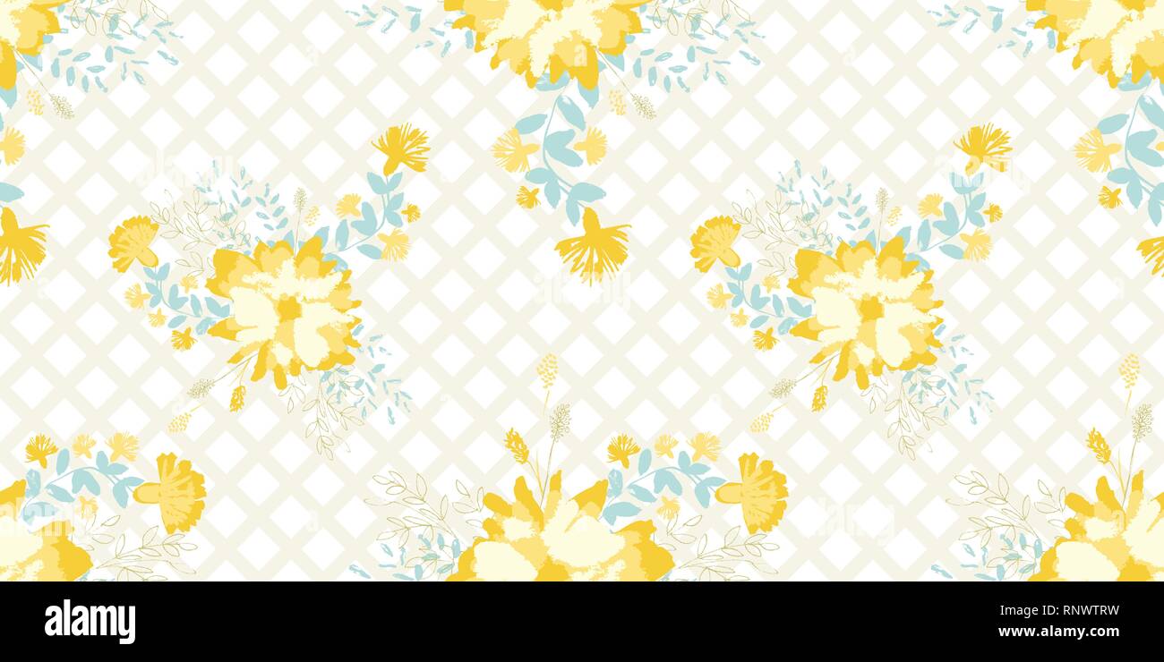 Yellow Trellis Pattern