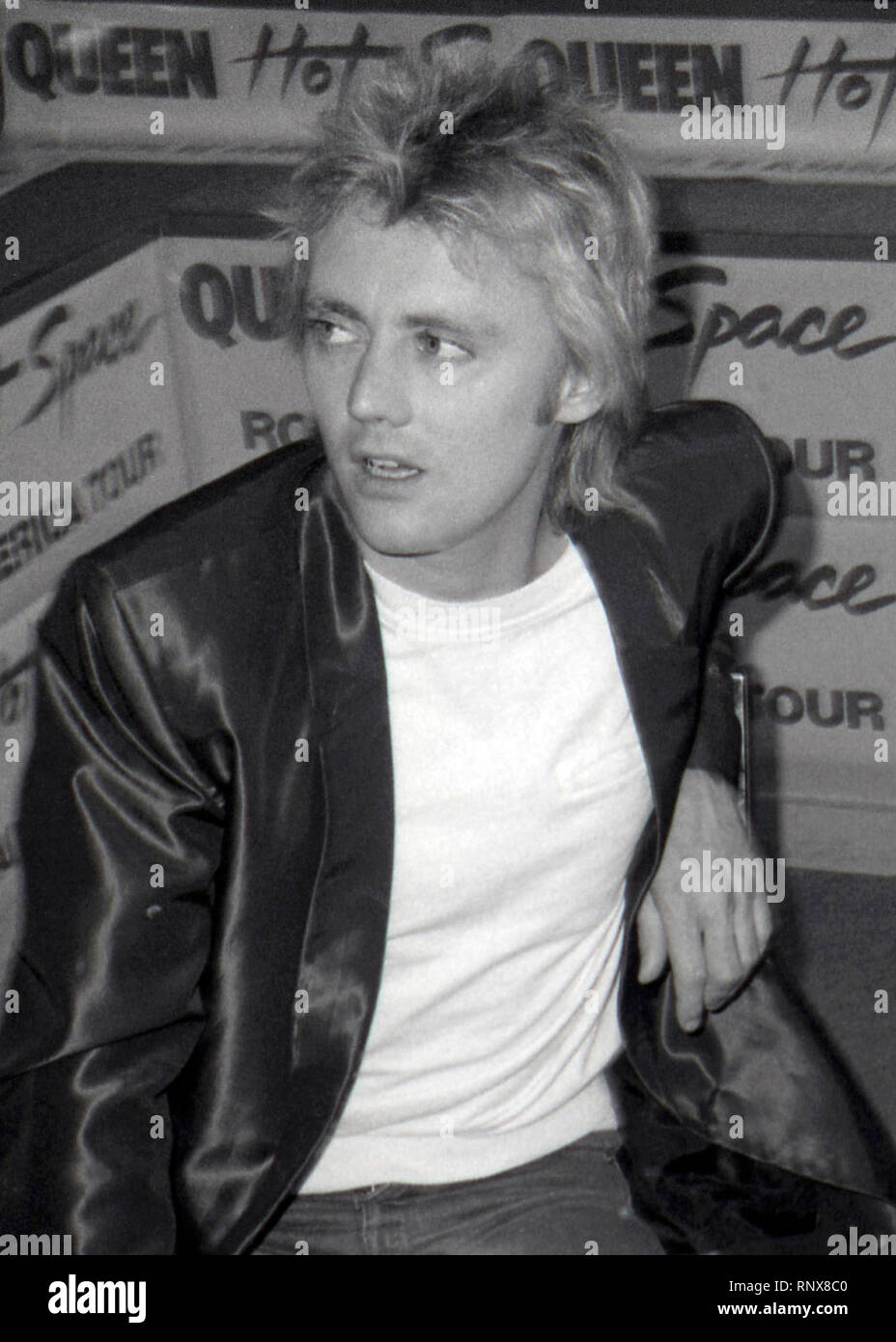Roger Taylor of Queen attend Queen Press Conference for 