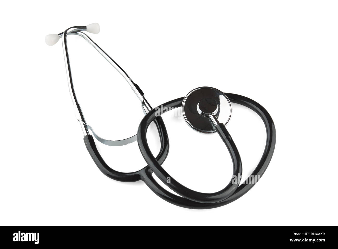 Close up photo of stethoscope. Isolated on white background Stock Photo ...