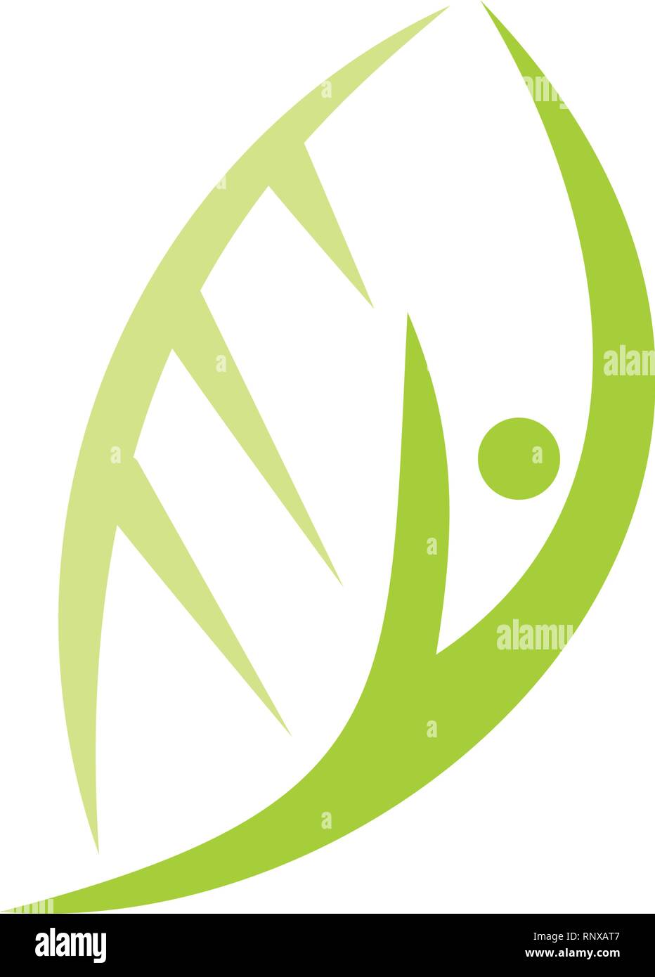 Leaf Logo Design Vector Template Isolated Stock Vector Image & Art - Alamy