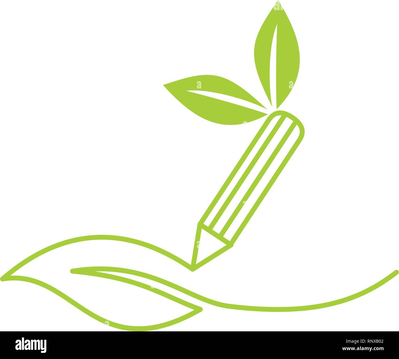 Leaf Logo Design Vector Template Isolated Stock Vector