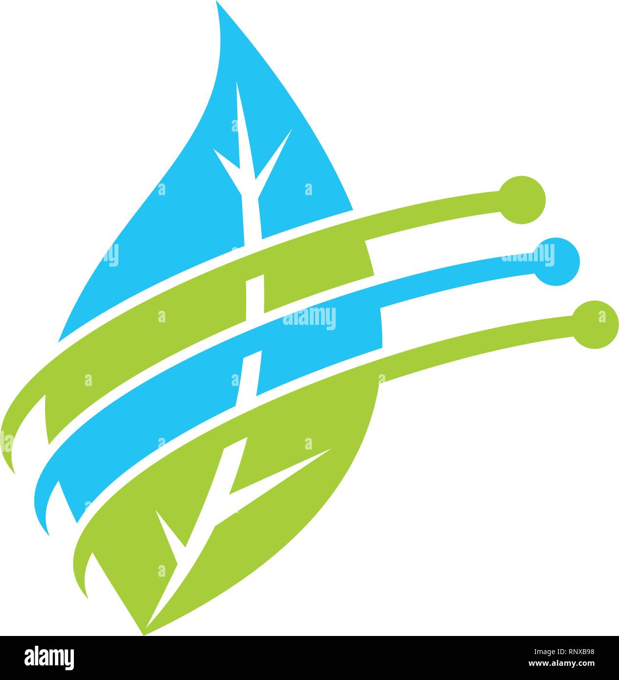 Leaf Logo Design Vector Template Isolated Stock Vector Image & Art - Alamy