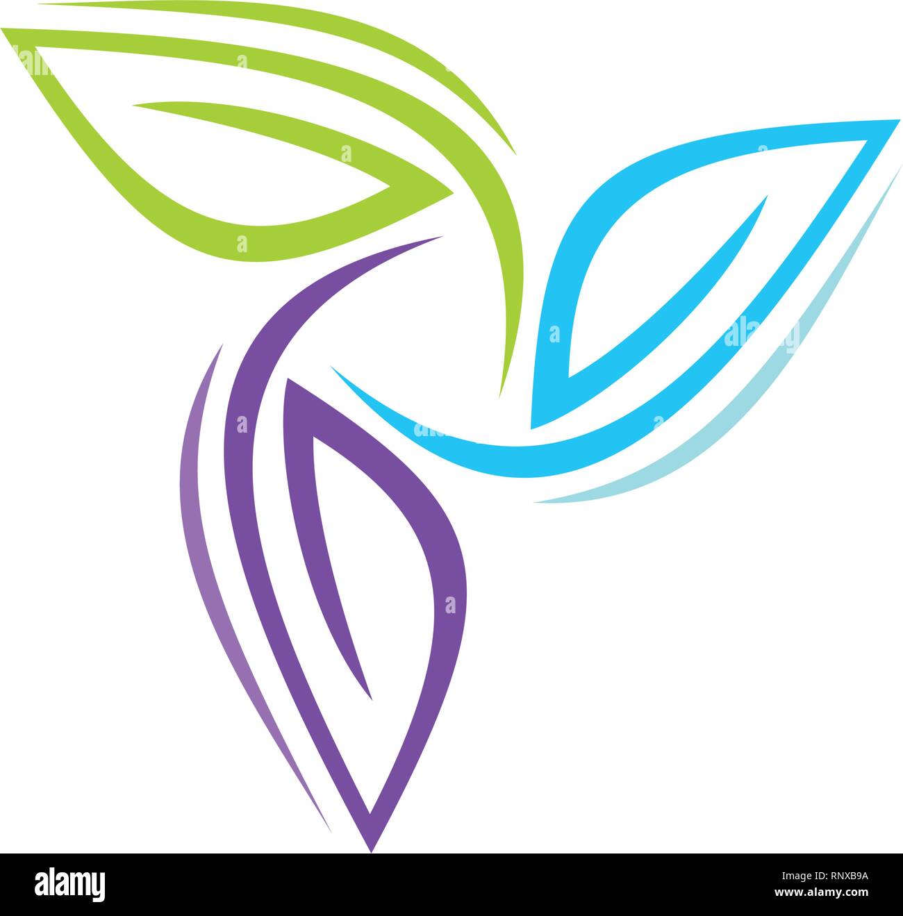 Leaf Logo Design Vector Template Isolated Stock Vector Image & Art - Alamy