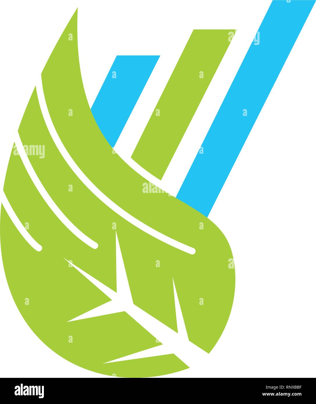 Leaf Logo Design Vector Template Isolated Stock Vector Image & Art - Alamy