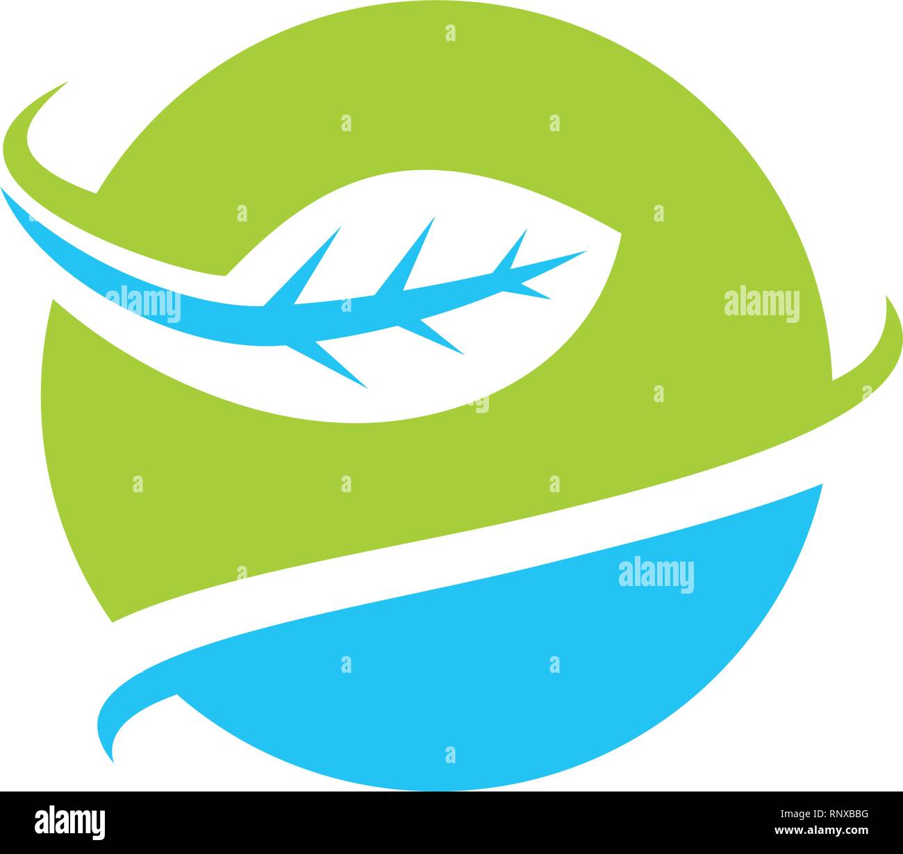 Leaf Logo Design Vector Template Isolated Stock Vector Image & Art - Alamy